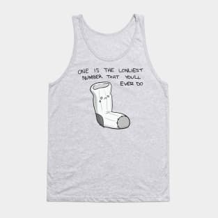 One Lonely Sock Boi (Dark Text) Tank Top